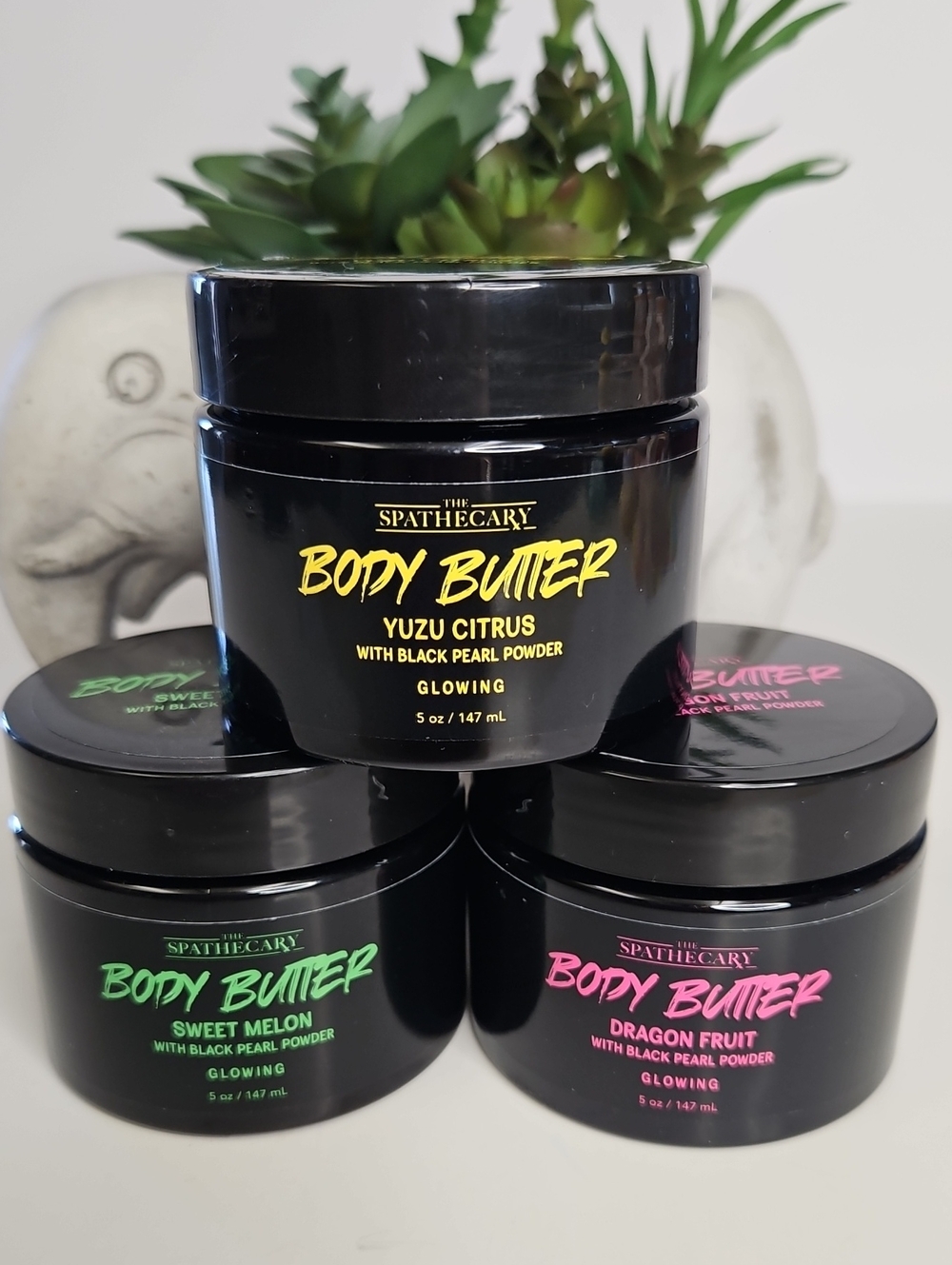 New THE SPATHECARY Body Butter Trio Yuzu Citrus, Sweet Melon & Dragon Fruit
